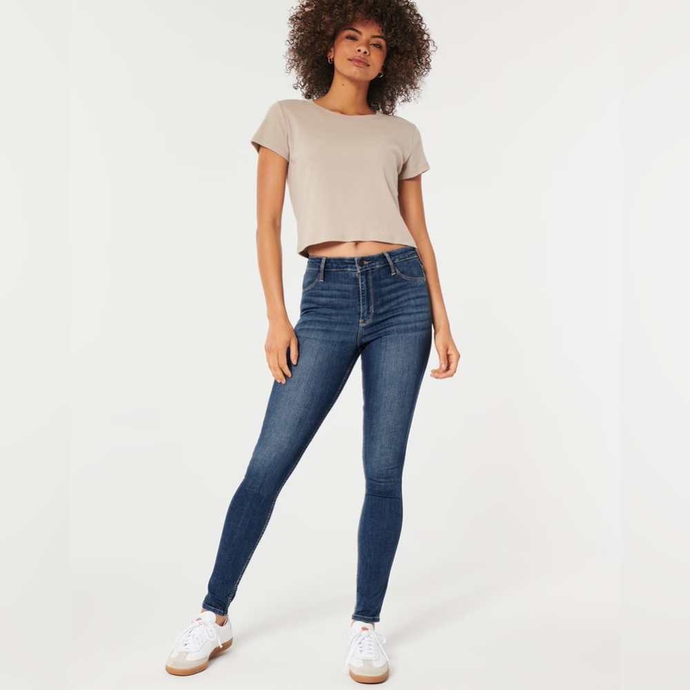 Hollister High Rise Medium Washed Jean Leggings